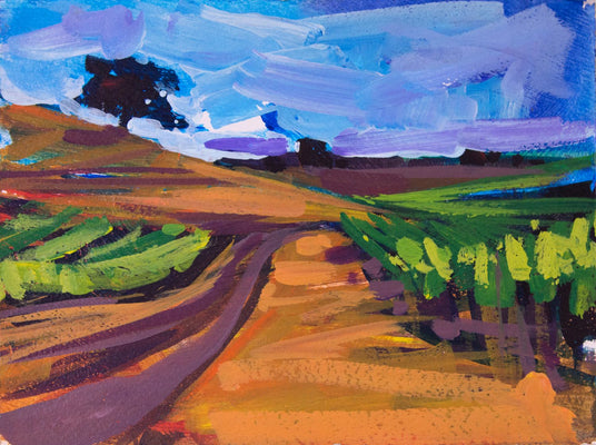 Vineyard Study by Drew Davis — Canvas Print, 5×7 in