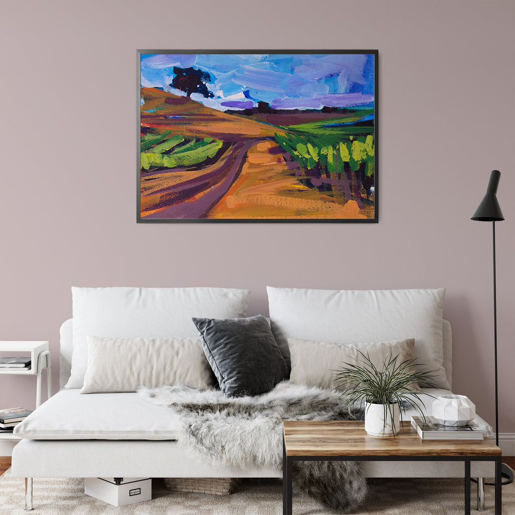 Vineyard Study by Drew Davis — Canvas Print, 5×7 in