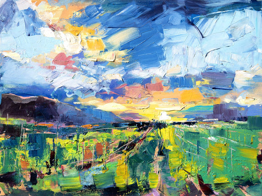 Vineyard Sunset 2 by Drew Davis