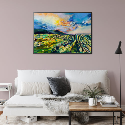 Vineyard Sunset by Drew Davis - Room View