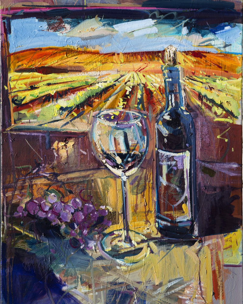Vineyard View Drewdavis by Drew Davis — Canvas Print, 12×15 in