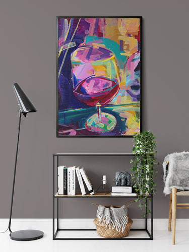 Wine Time by Drew Davis — Canvas Print, 9×12 in