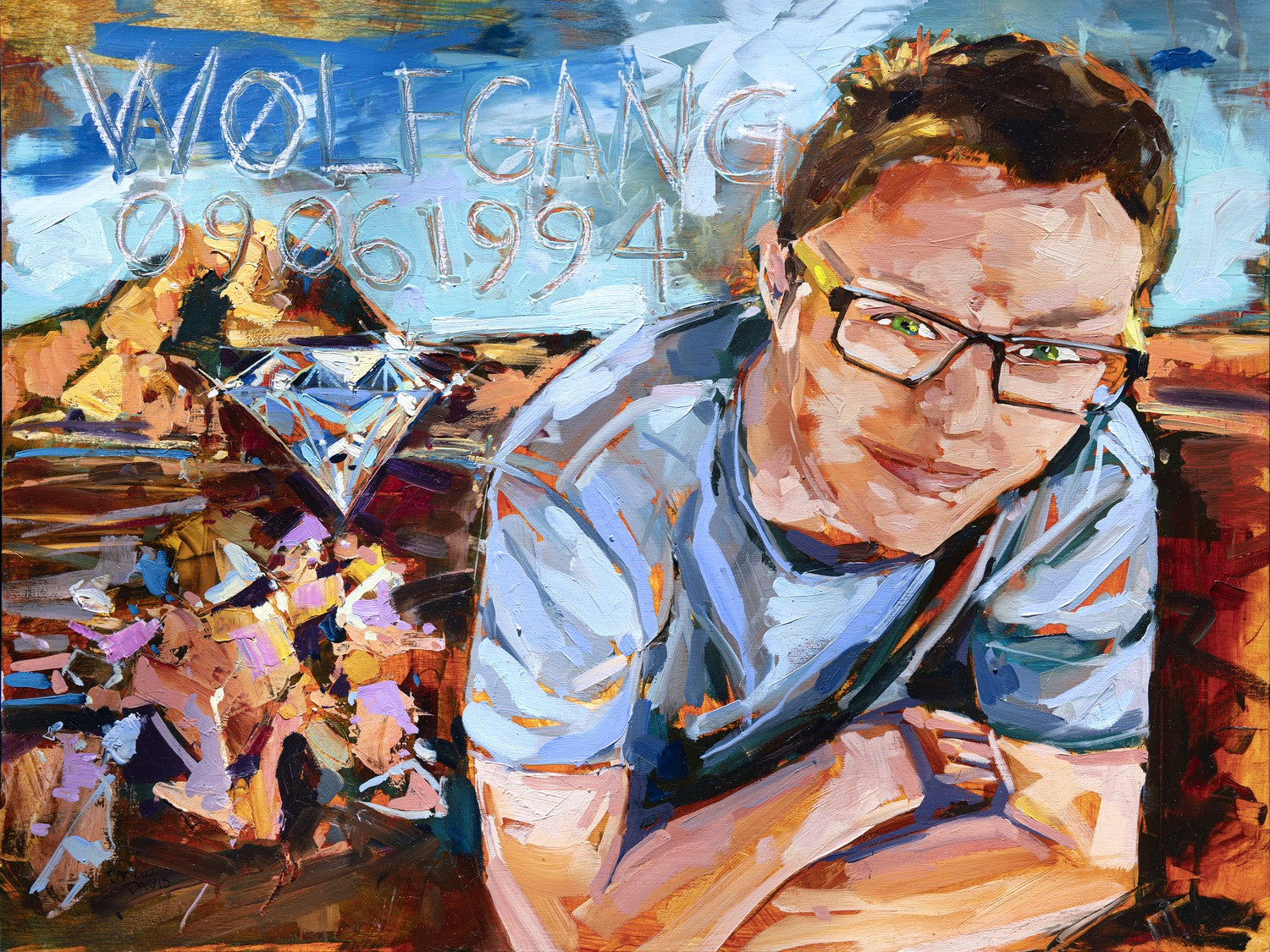 Wolfgang by Drew Davis — Canvas Print, 18×24 in