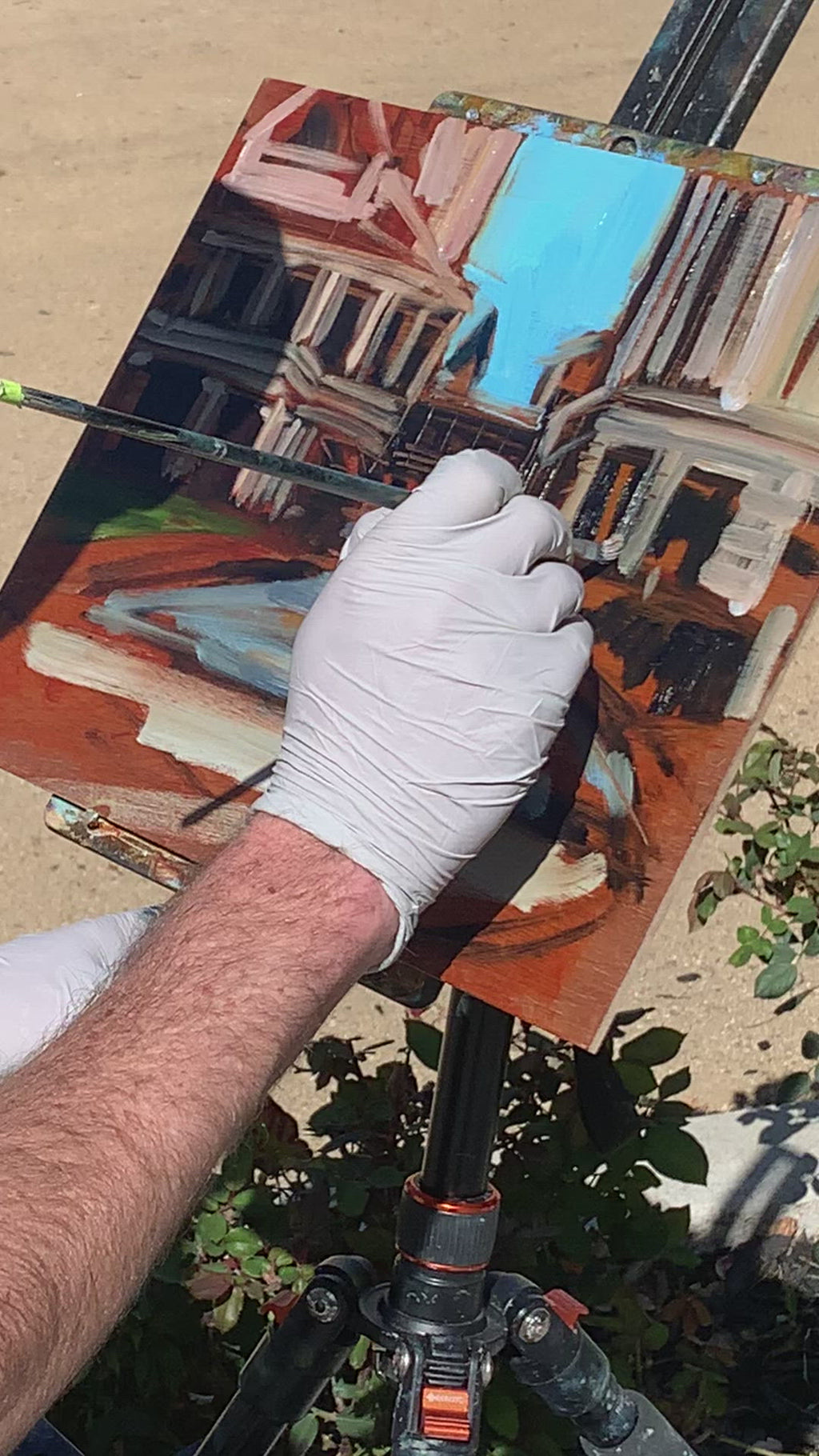 San Jose Fountains | 11x14 | Oil on Wood Panel