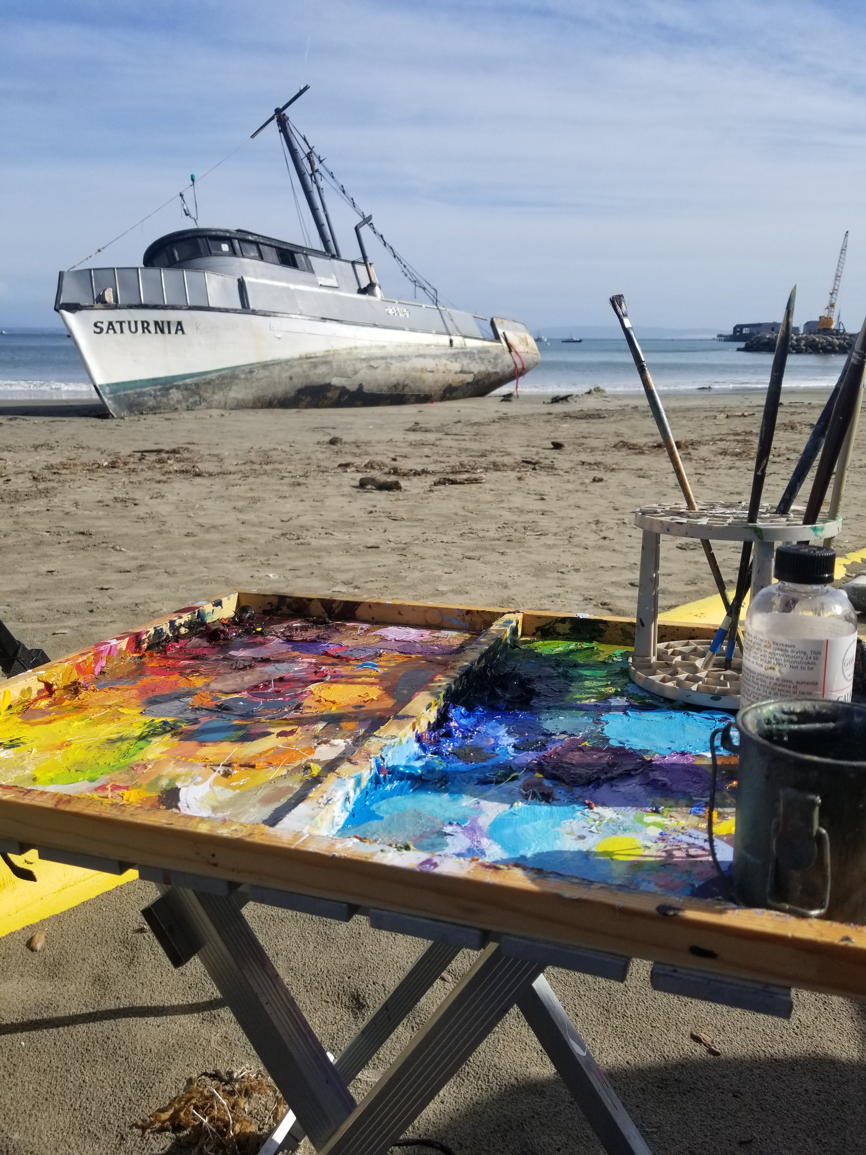 Avila Ship Wreck - Plein Air | 9x12 | Original Oil on panel