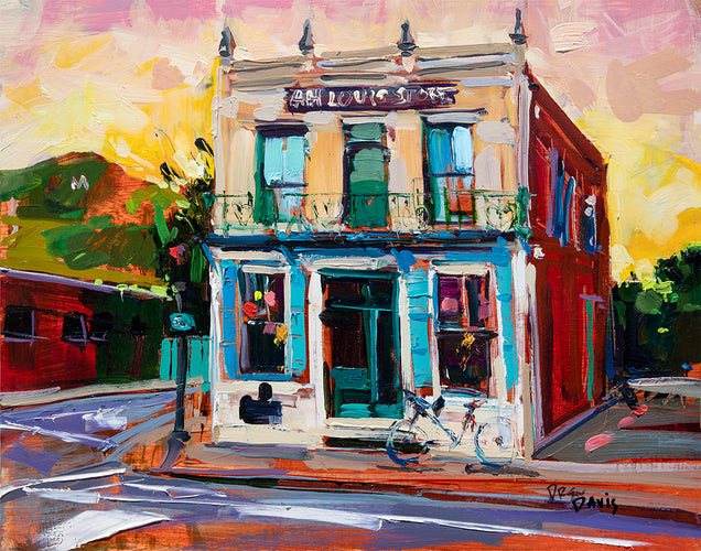 Ah Luis Store by Drew Davis — Oil on Panel, 48×60 in
