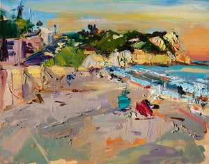 Avila Beach Evening | 11x14 | Oil on wood panel