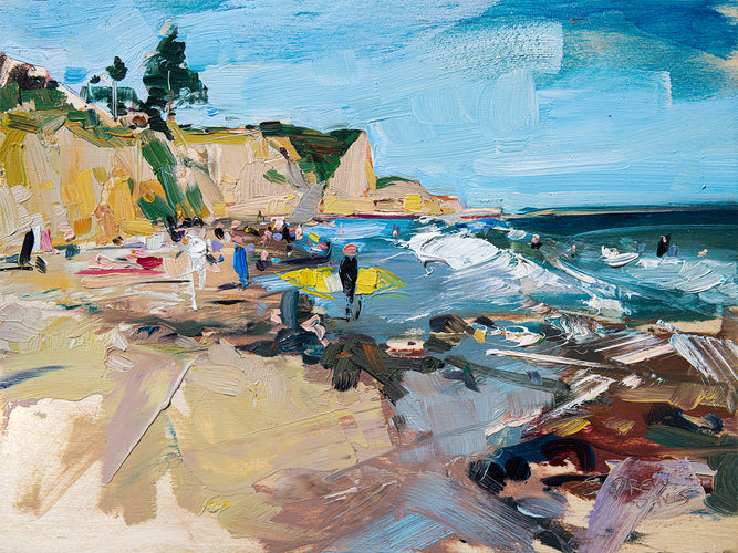 Beachcomber Drive - Shell Beach by Drew Davis — Oil on Panel, 43×56 in