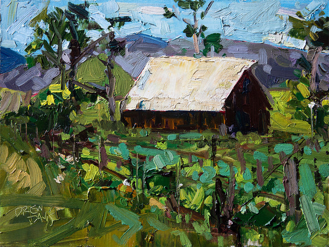 Biddle Ranch - San Luis Obispo by Drew Davis — Oil on Canvas, 43×56 in