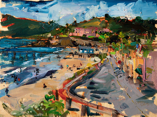 Avila Streets by Drew Davis — Oil on Canvas, 43×56 in