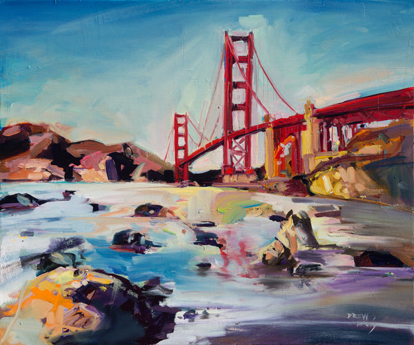 Golden Morning by Drew Davis — Oil on Canvas, 20×24 in