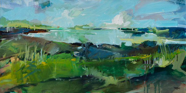 Green Lake  | 18x36 | Original Oil on Canvas