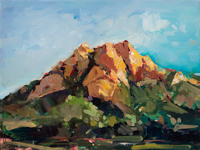 Hollister Peak by Drew Davis — Oil on Canvas, 43×56 in