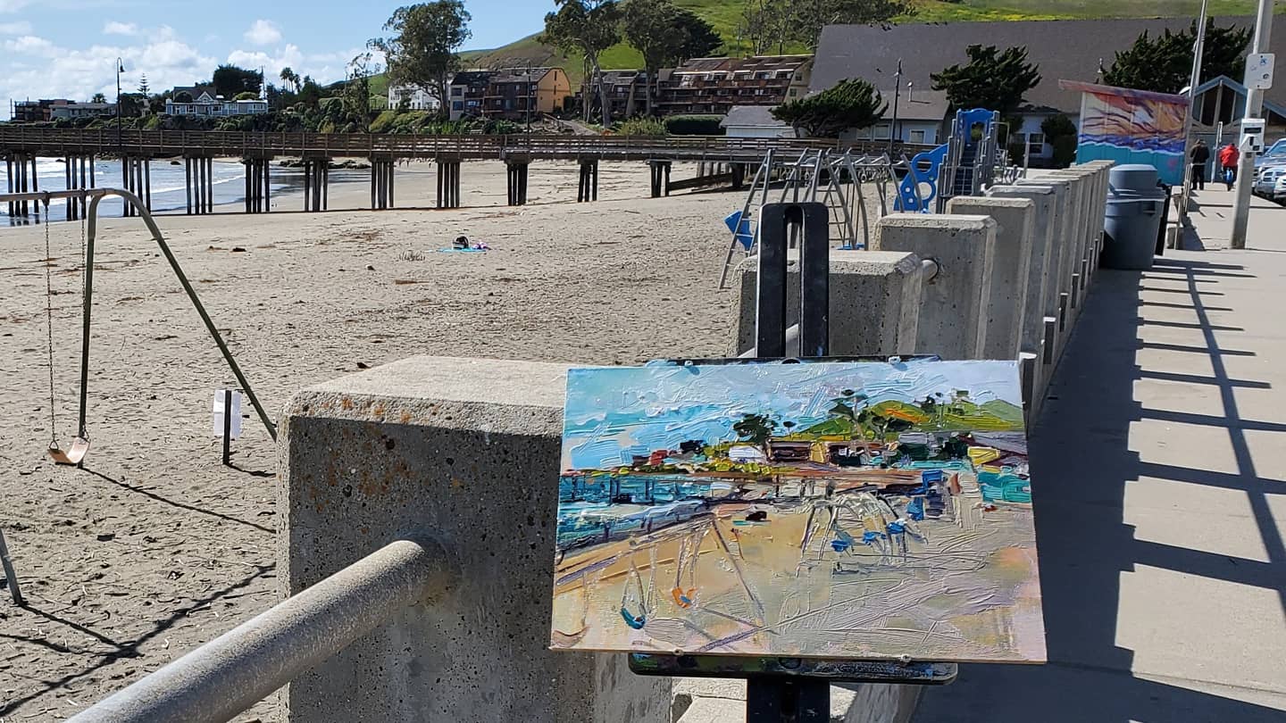 Cayucos Pier | 9x12 | SOLD - Prints Available