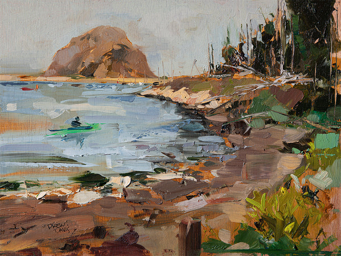 Morro Fog by Drew Davis — Oil on Panel, 43×56 in