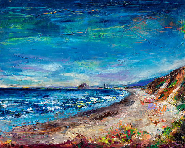 Overlooking Hazards by Drew Davis — Oil on Canvas, 48×60 in