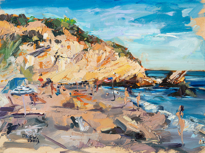 Pirates Cove - Plein Air by Drew Davis — Oil on Canvas, 43×56 in