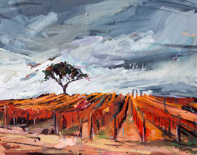 Vines in the Fall by Drew Davis — Oil on Canvas, 48×60 in