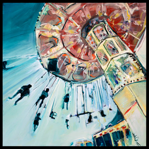 The Yo-Yo by Drew Davis — Oil on Canvas, 48×48 in