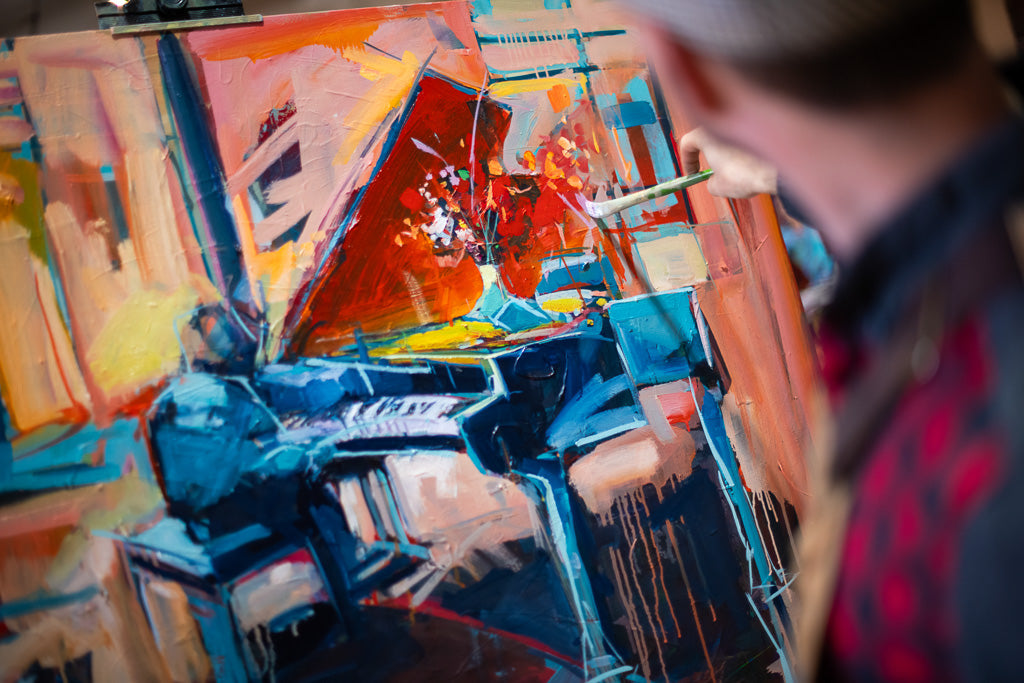 Group painting party